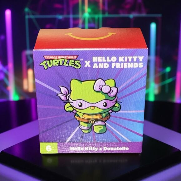 TMNT X McDonald Happy Meal Toy Hello Kitty #6 Donatello Hello Kitty X Donatello - Picture 1 of 3